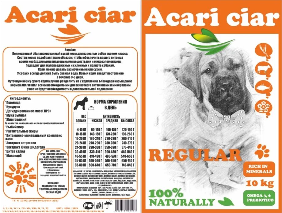 Сухой корм для собак acari ciar. Корм Акари Киар для собак регуляр. Корм Акари для щенков состав. Acari Ciar корм для собак таблица кормления. Состав корма Акари Киар для собак.