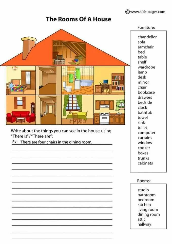 There is something in the house. There is there are мебель worksheets. задания по английскому на тему дом. задания по теме my house. rooms in the house задания.