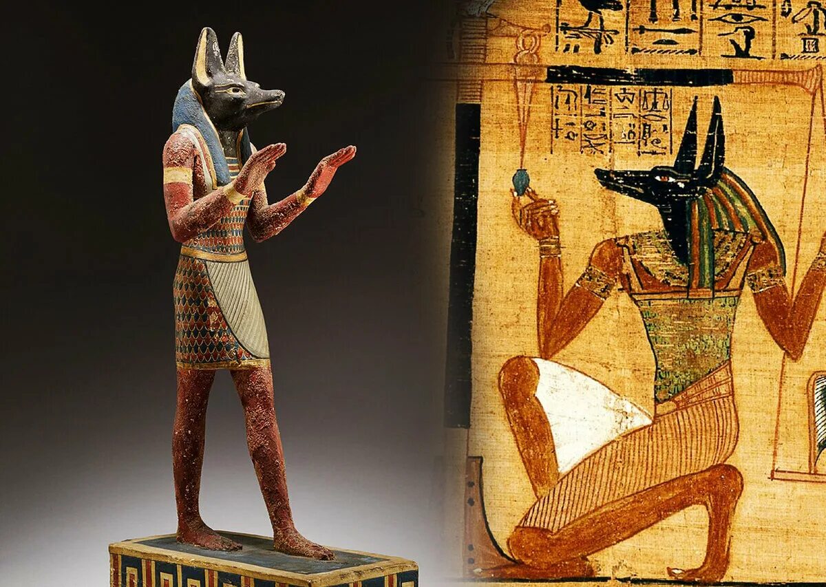Животные богов египта. Египетский Бог Египта Анубис. Древние Египт Бог анубиусе. Бог смерти в Египте Анубис. Египет фреска Анубис.