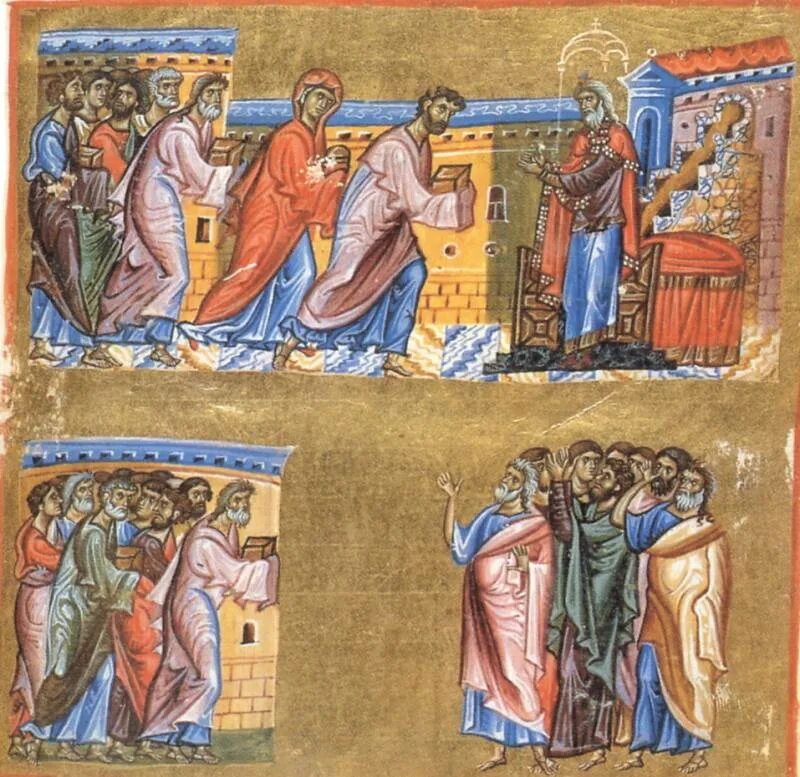 турецкая миниатюра 19 века. конные арбалетчики. лаковая миниатюра на морскую тему. музей холуйской лаковой миниатюры бабурин. турецкая миниатюра.