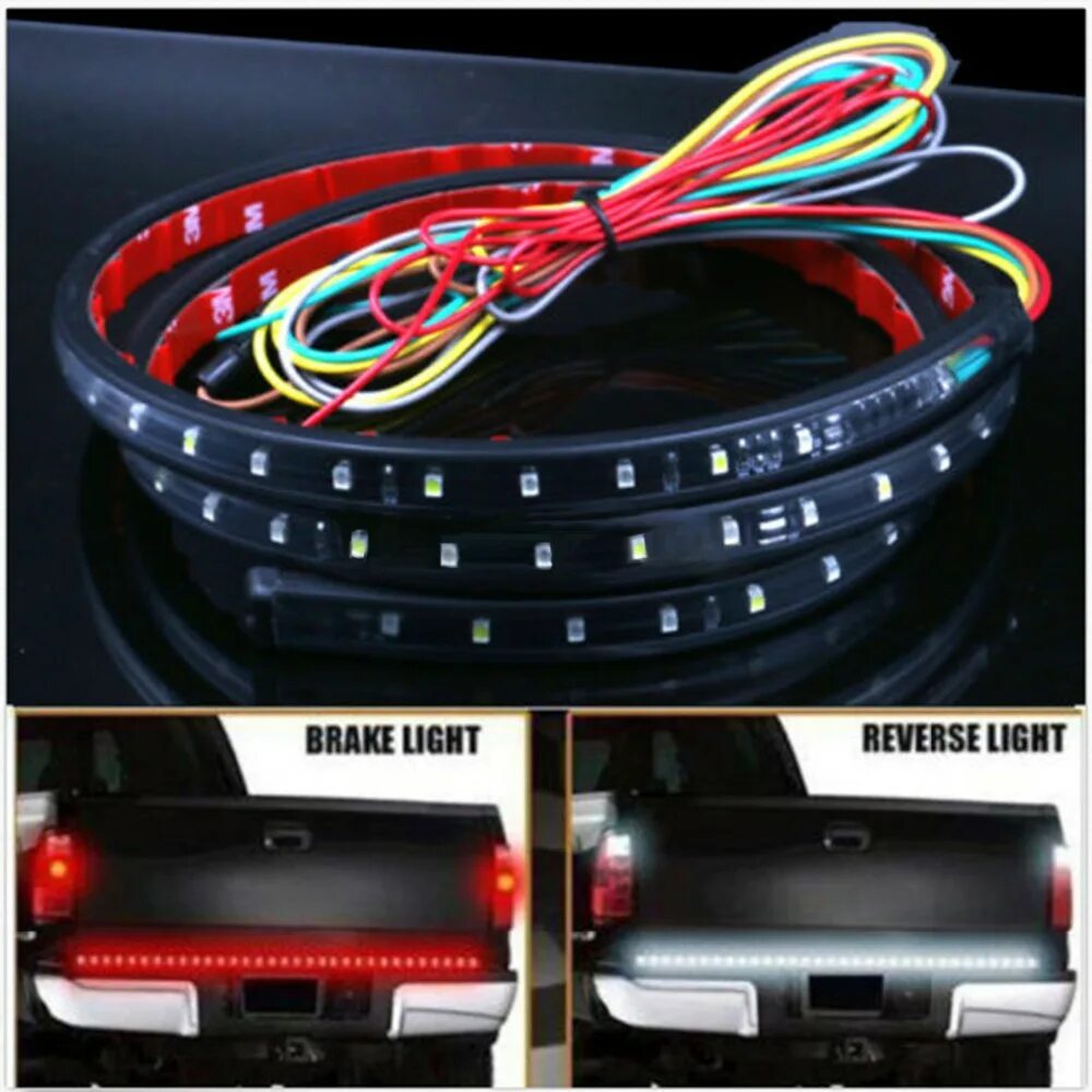 Led функции. Led truck tailgate светодиодная полоса света. led лента сзади авто. гибкая светодиодная лента стоп сигнал. светодиодная гибкая лента в задние фонари.