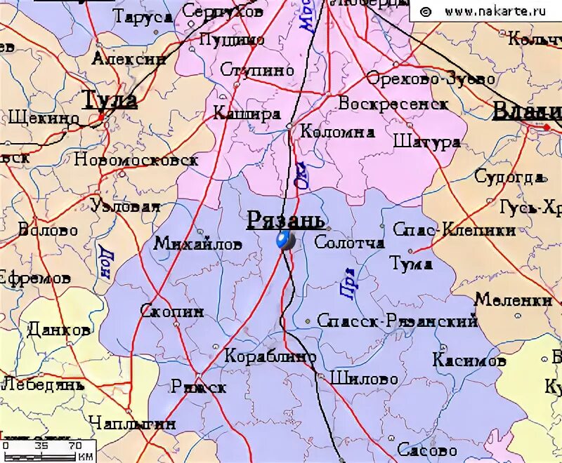 Карта михайлова рязанской. Спас-Клепики Рязанская область на карте Рязанской области. Г Рязань на карте России. Где находится Рязань на карте России. Рязань на карте России с городами.