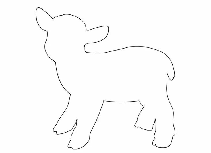 Животные для аппликации шаблон для вырезания szarvas sablon 2 Moose silhouette, Winter animal crafts, Animal outline
