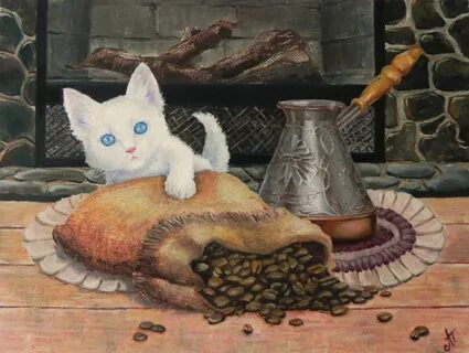 Кот пил
