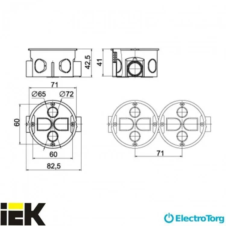 Коробка установочная 65х40мм для твердых стен км40002 IEK. Подрозетник Schneider Electric 68х47 мм чертеж. Коробка установочная км40002 d65x40мм. Подрозетник Schneider под гипсокартон 68х45 мм чертеж.