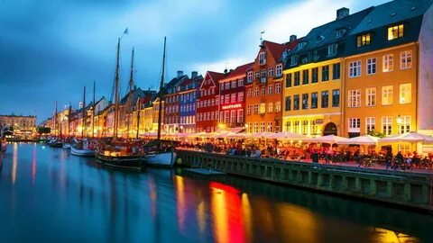 Download Copenhagen Well-Lit Buildings Wallpaper | Wallpapers.com.