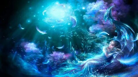 Download Sleeping Under Water Celestial Background Wallpapers.com