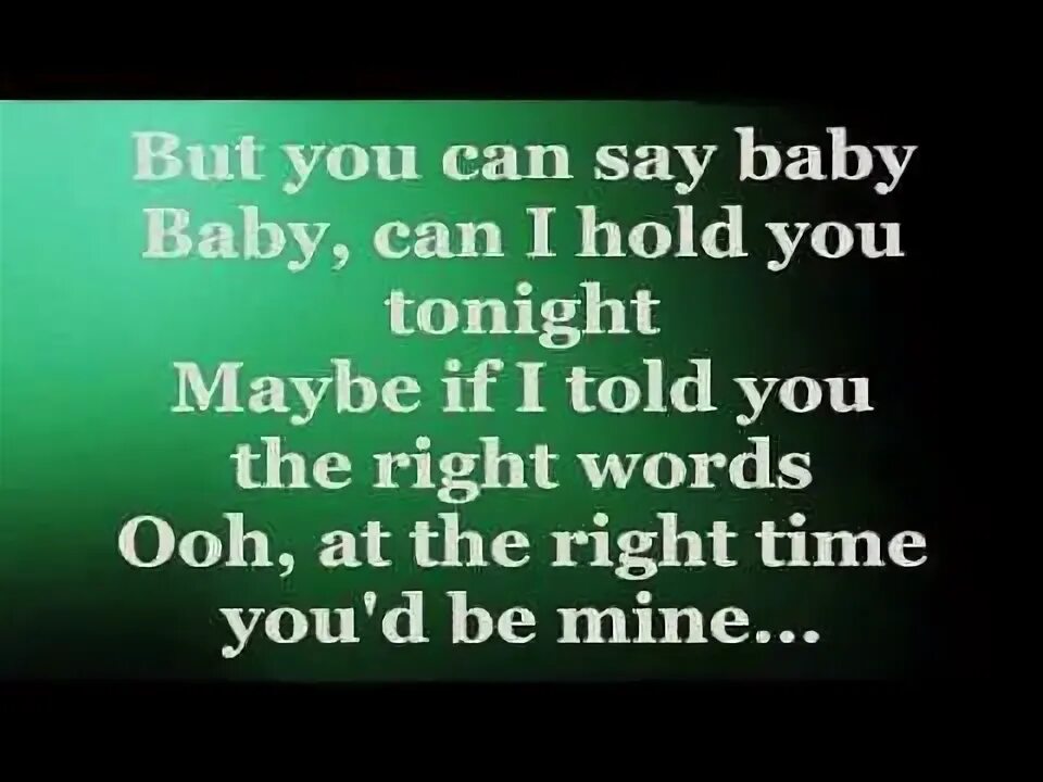 Песня baby you can