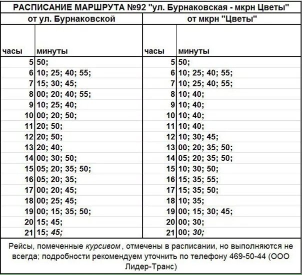 69 автобус нижний новгород расписание