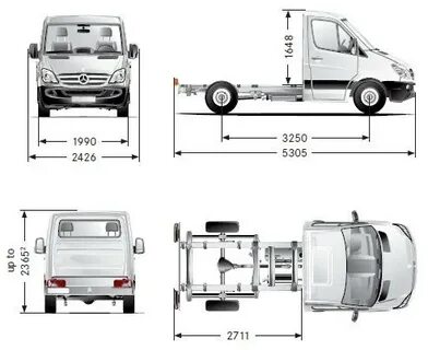 Габариты мерседес спринтер 906