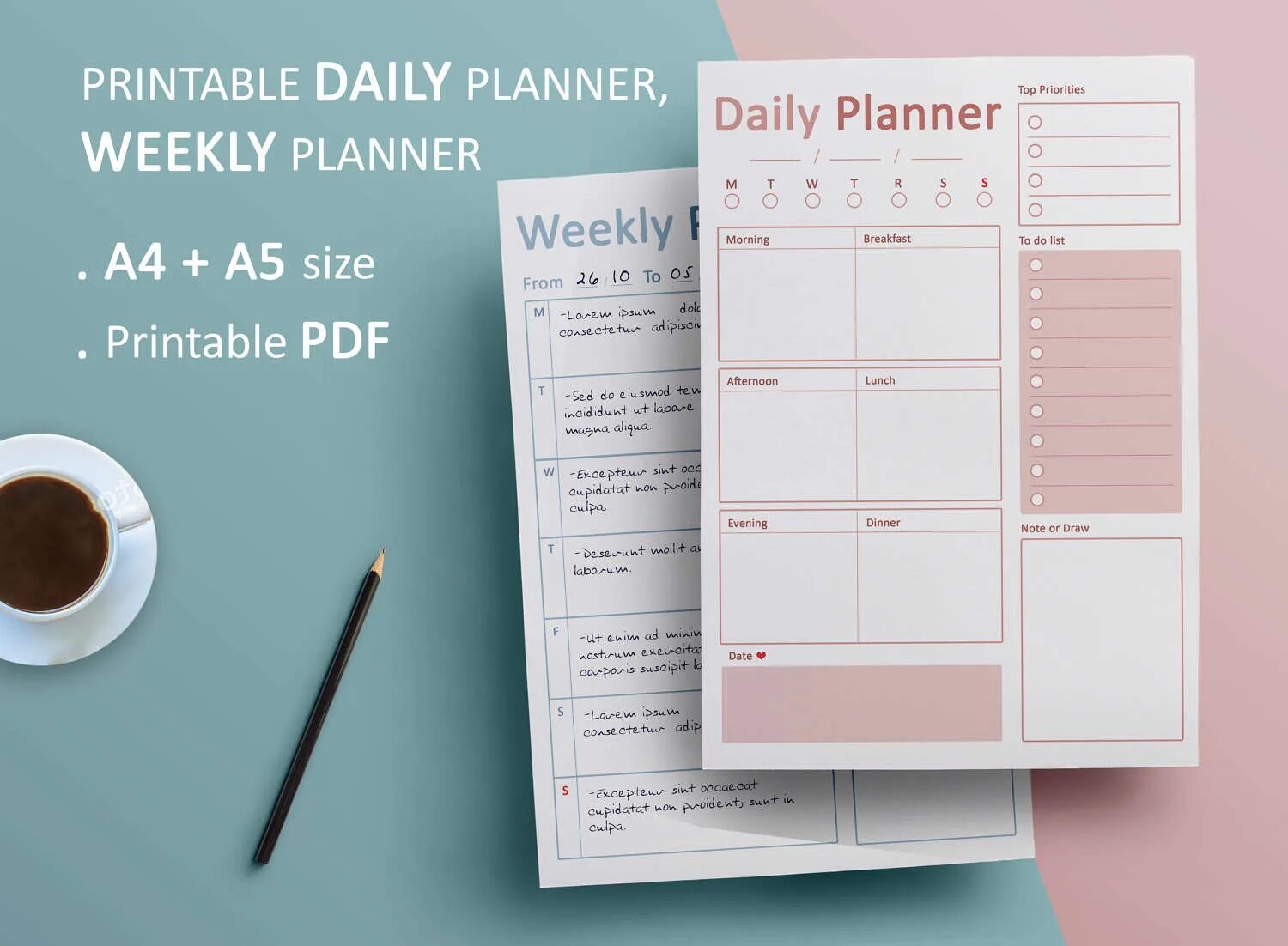 Daily Planner. Daily Planner для печати. Weekly планер. Daily Planner Printable.
