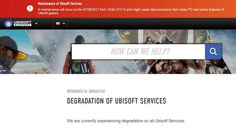 Сервис ubisoft сейчас недоступен