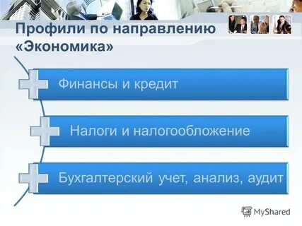 Направление экономика и финансы
