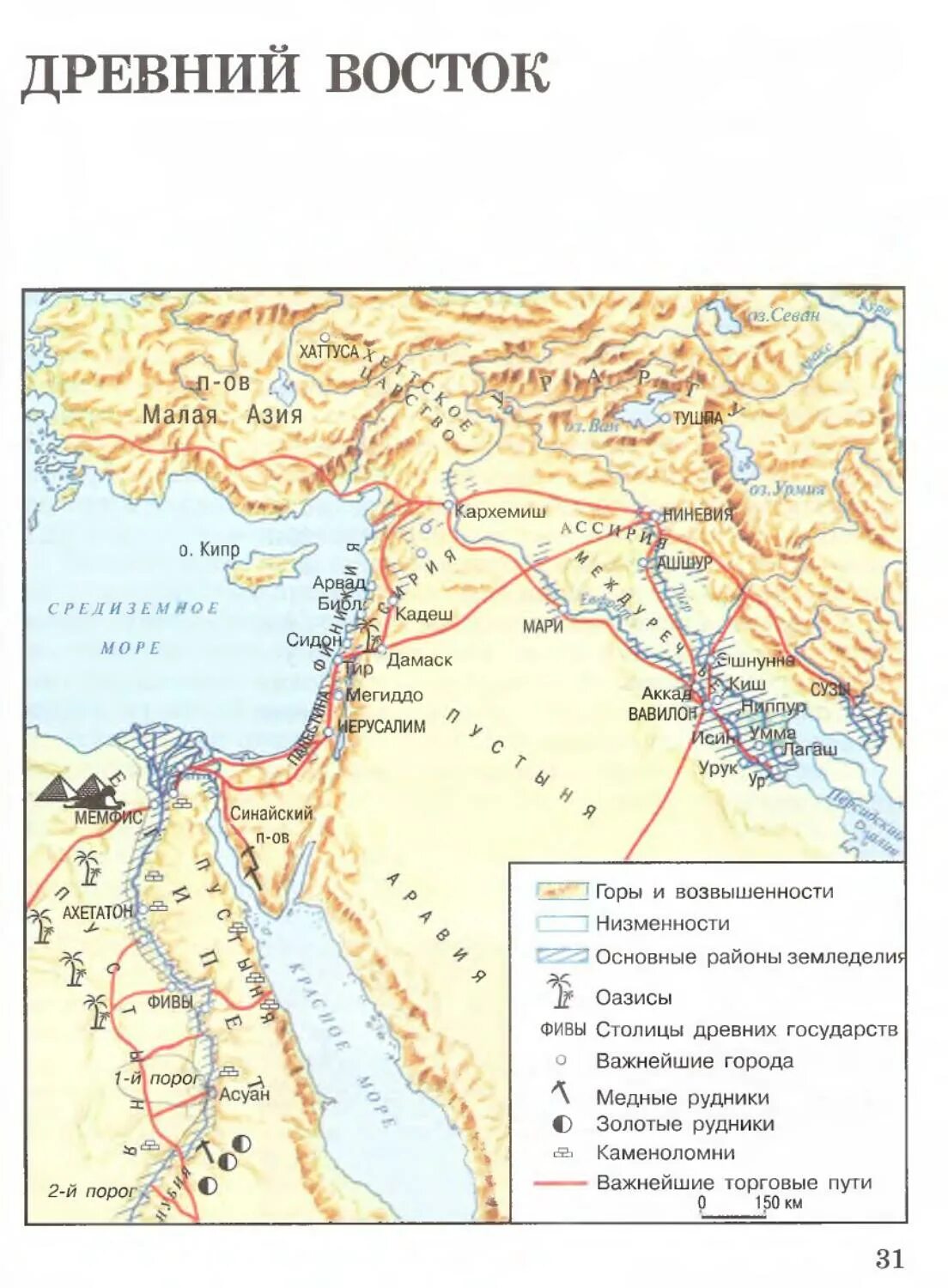 Направления древнего востока. Древний Восток карта 5 класс вигасин. Карта Египта из учебника 5 класса. Карта по истории 5 класс древний Египет.