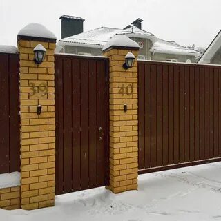 Заборы калитки столбы