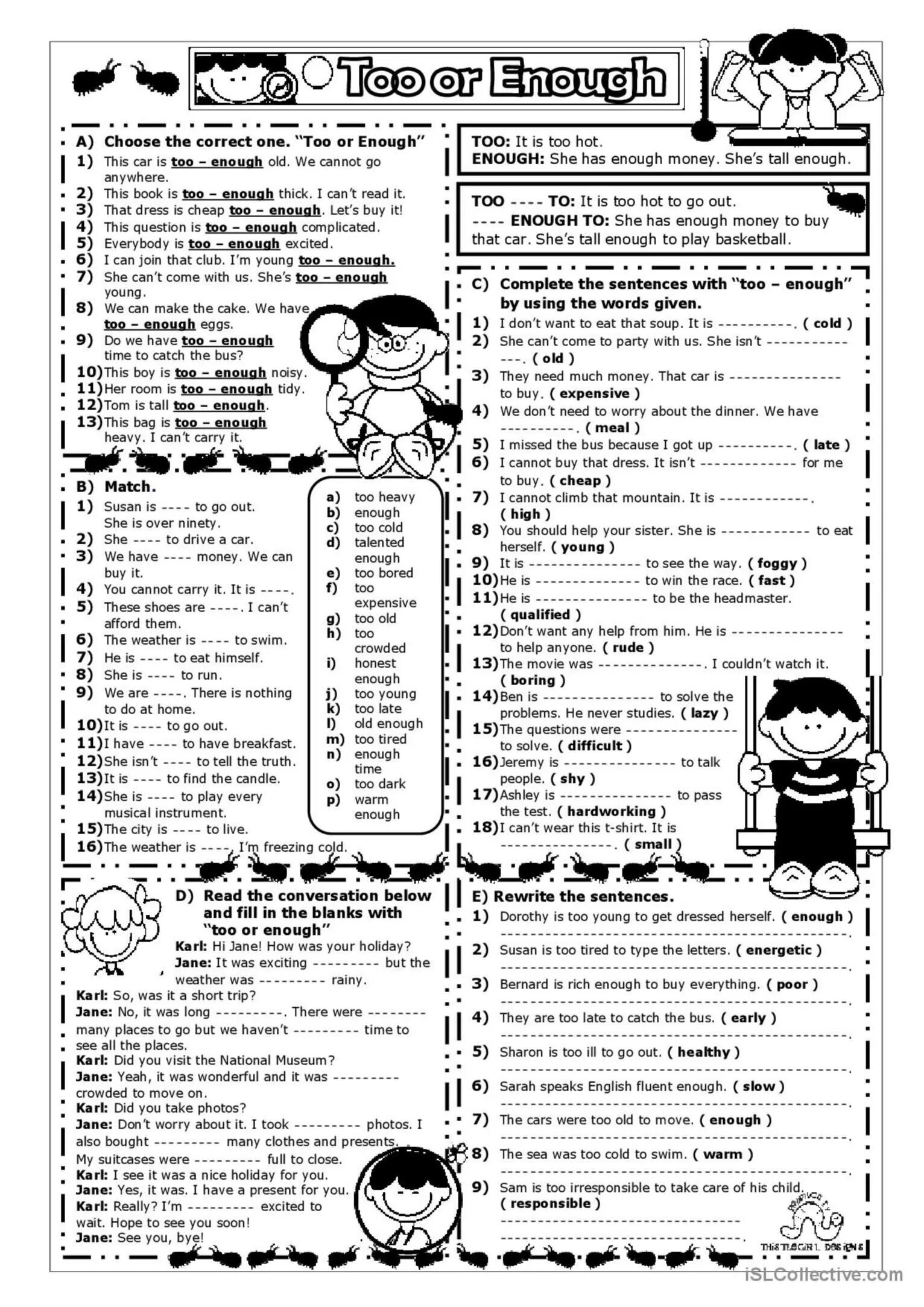 Fill in too or enough. Too enough grammar. enough упражнения английский. английский упражнения too enough. упражнения на too enough 5 класс.