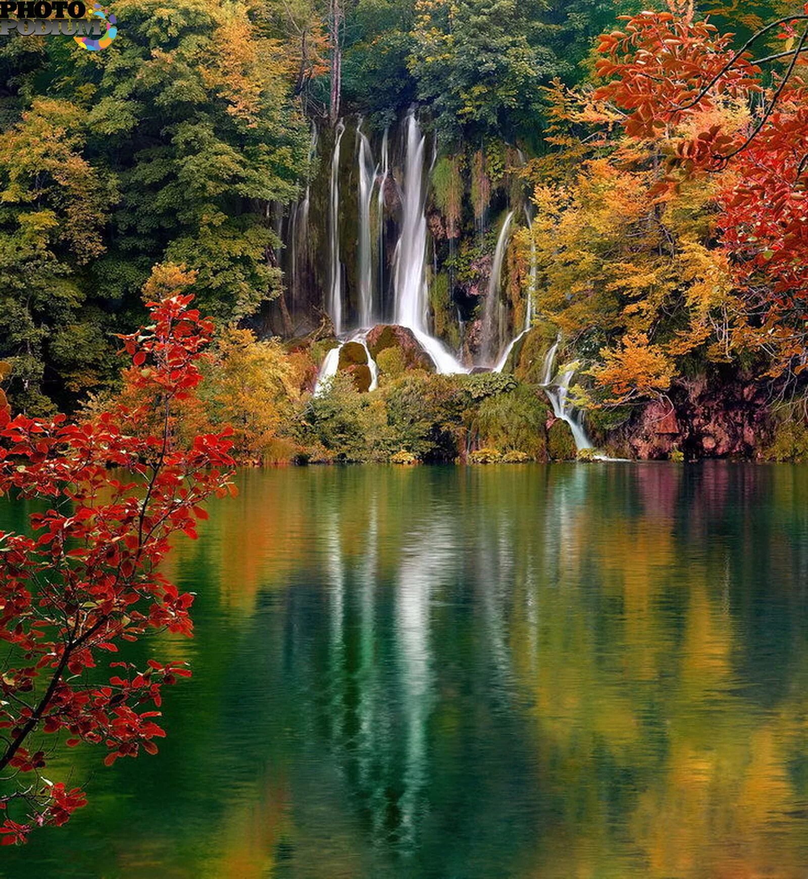 Рисунки красивых мест. Плитвицкие озёра Хорватия. Плитвицкие озёра водопады. Плитвицкие озера осенью. Водопад Мосбрей.