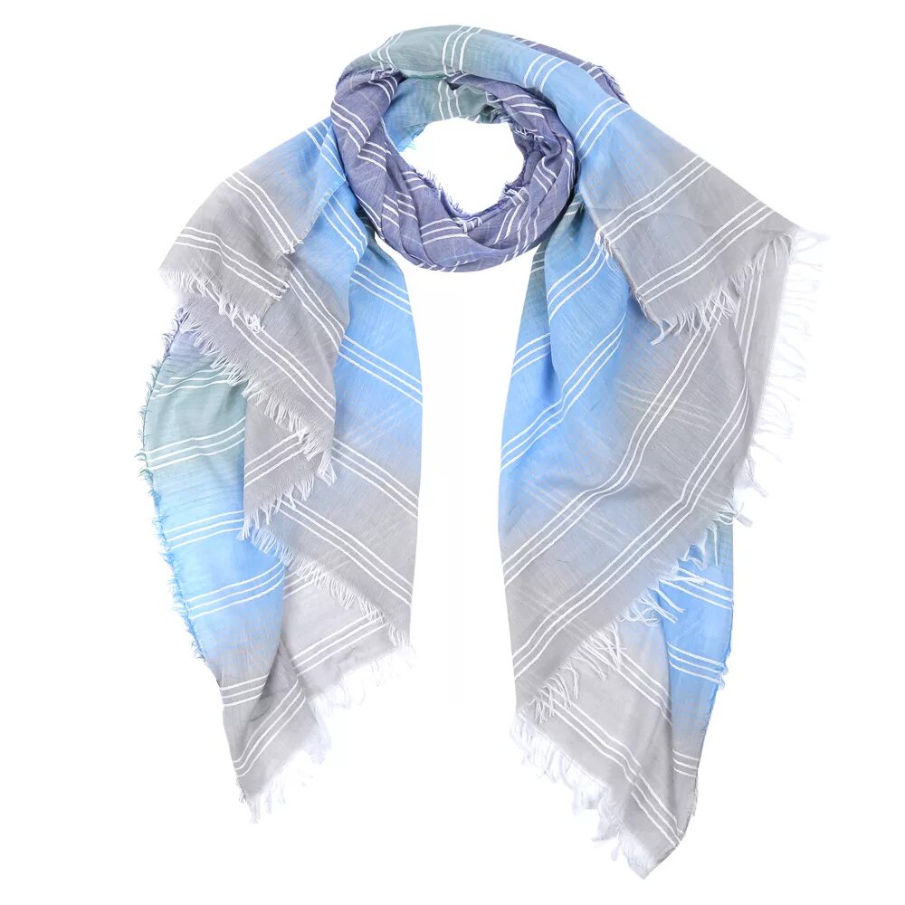 палантин gaggara 2450. серо голубые шарфы. шарф платок. голубой кашемировый шарф. бледно голубой шарф.