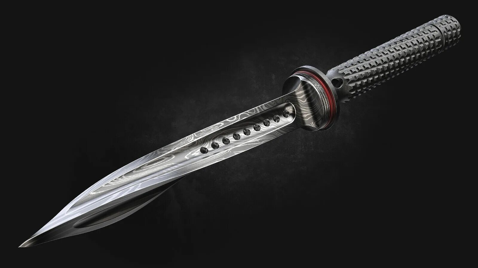 Шейный нож железный зуб. Человек железного ножа. Microtech jagdkommando (7. Человек железного ножа. Металлические клинки.