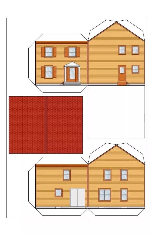 Этажи из бумаги. Развертка домика. Макет бумажного домика. Макет домика печать. Развертки домиков для макета.