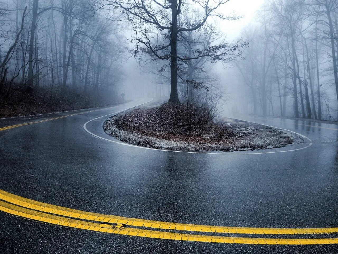 Turning road
