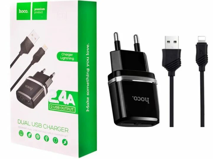 Сетевое зарядное устройство usb c lightning. Сзу-2 usb hoco c12 2,4а, black. сзу hoco c12 smart 2usb. сзу 2usb 2a hoco c12 black. hoco c12 lightning.