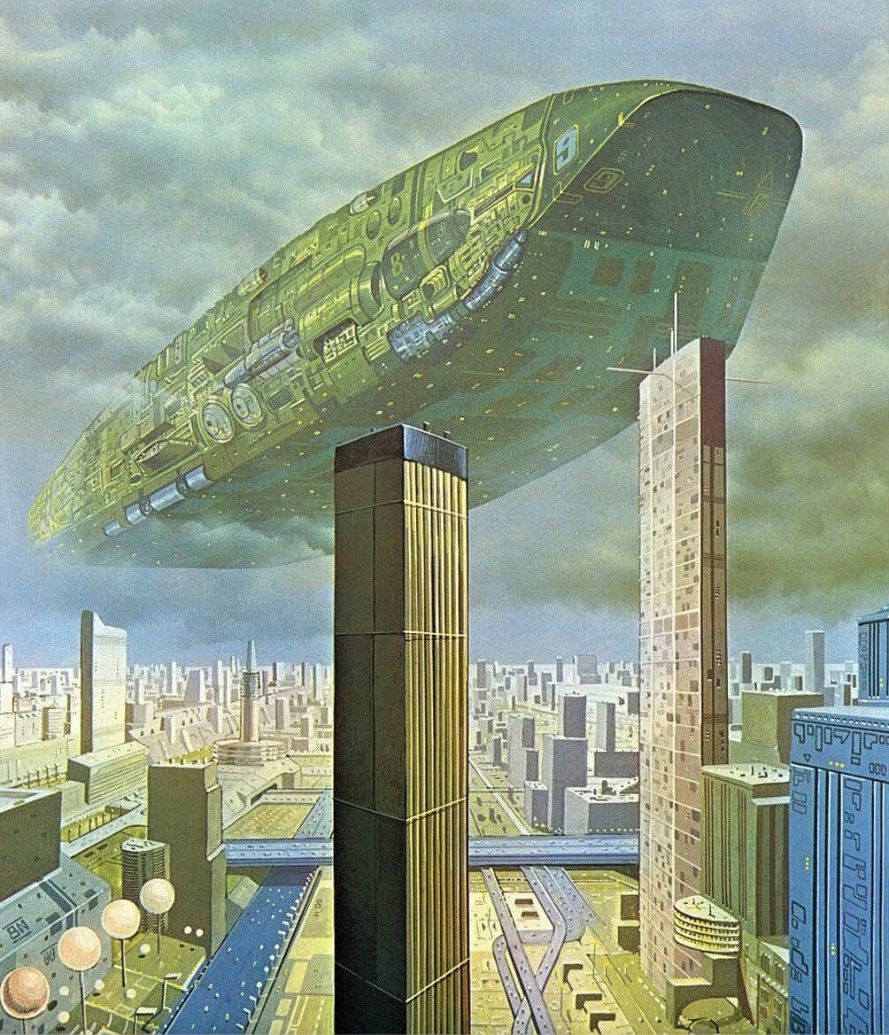 Указывать в будущем. Angus MCKIE. Angus MCKIE художник космический. Ретрофутуризм СССР архитектура. Ретрофутуризм архитектура Америка.