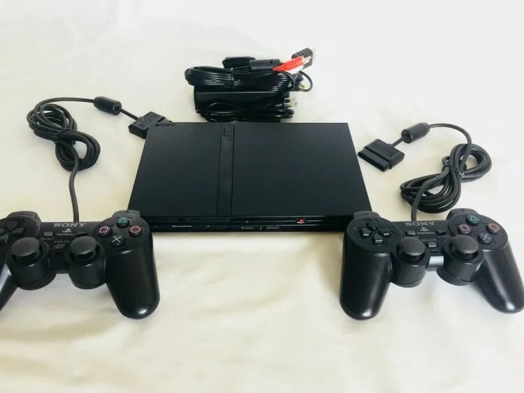 Комплект ps 2. Ps2 slim. ps2 slim комплект. playstation 2 slim. плейстейшен 2 слим комплект.