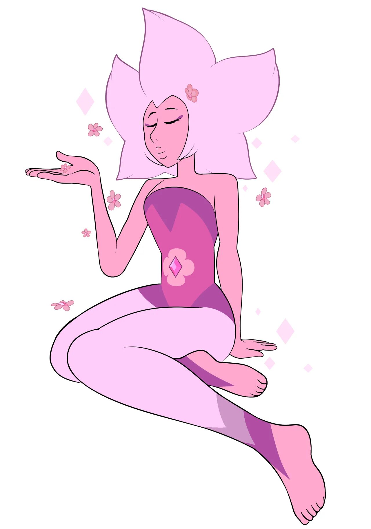 Стивена розовый алмаз. Steven Universe Pink Diamond Gemstone.