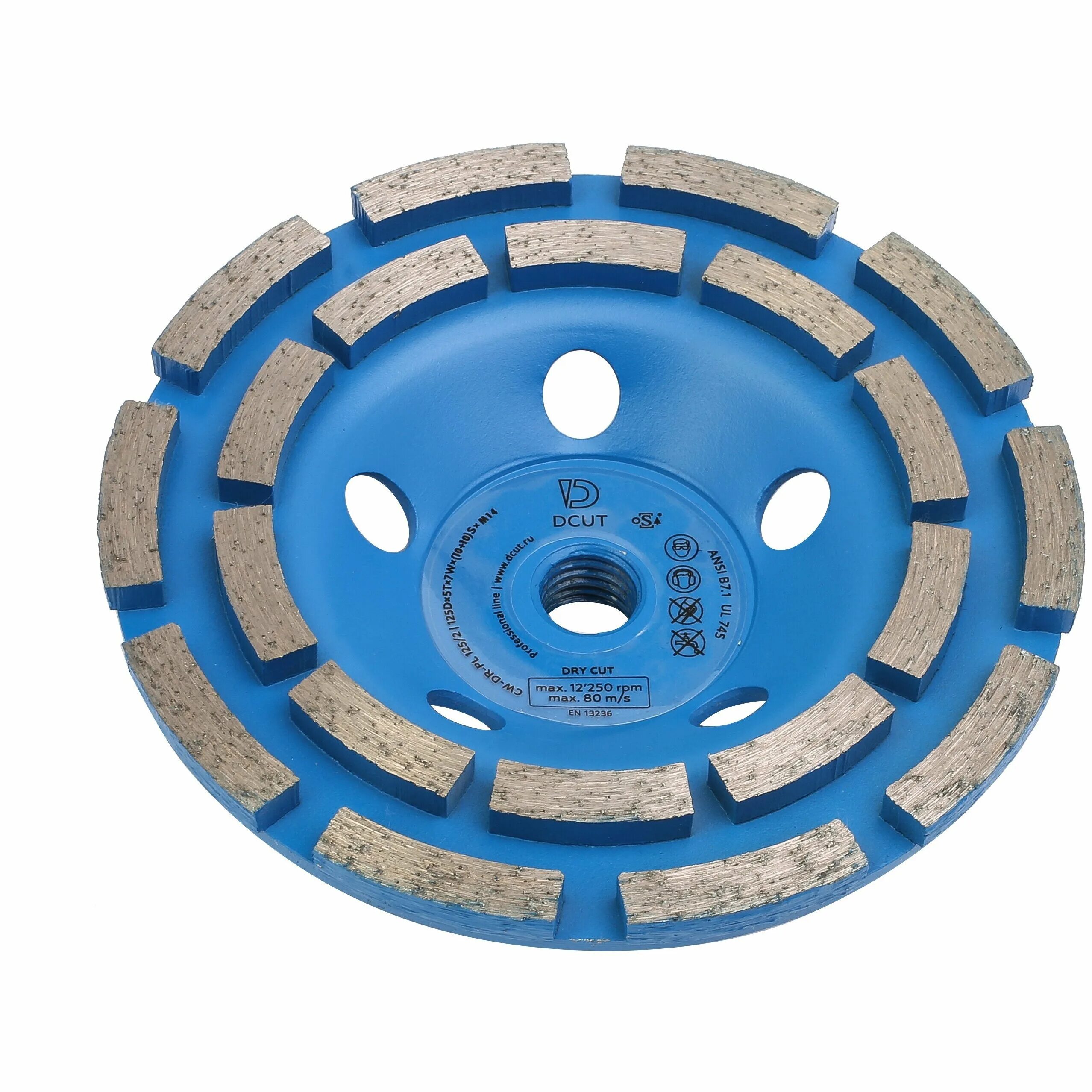 Чашка алмазная шлифовальная Milwaukee DCWU 125 мм, 4932451186. Диск алмазный DCUT DS-pl 125x2.0tx7wx22.23mm. Шлифкруг турбо алмазный чашечный диск Rodex (rrg10115). Диск зачистной (чашечка) d230