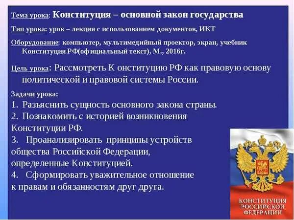 Значение конституции для общества
