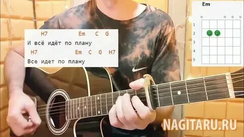 Границе ключ переломлен на гитаре