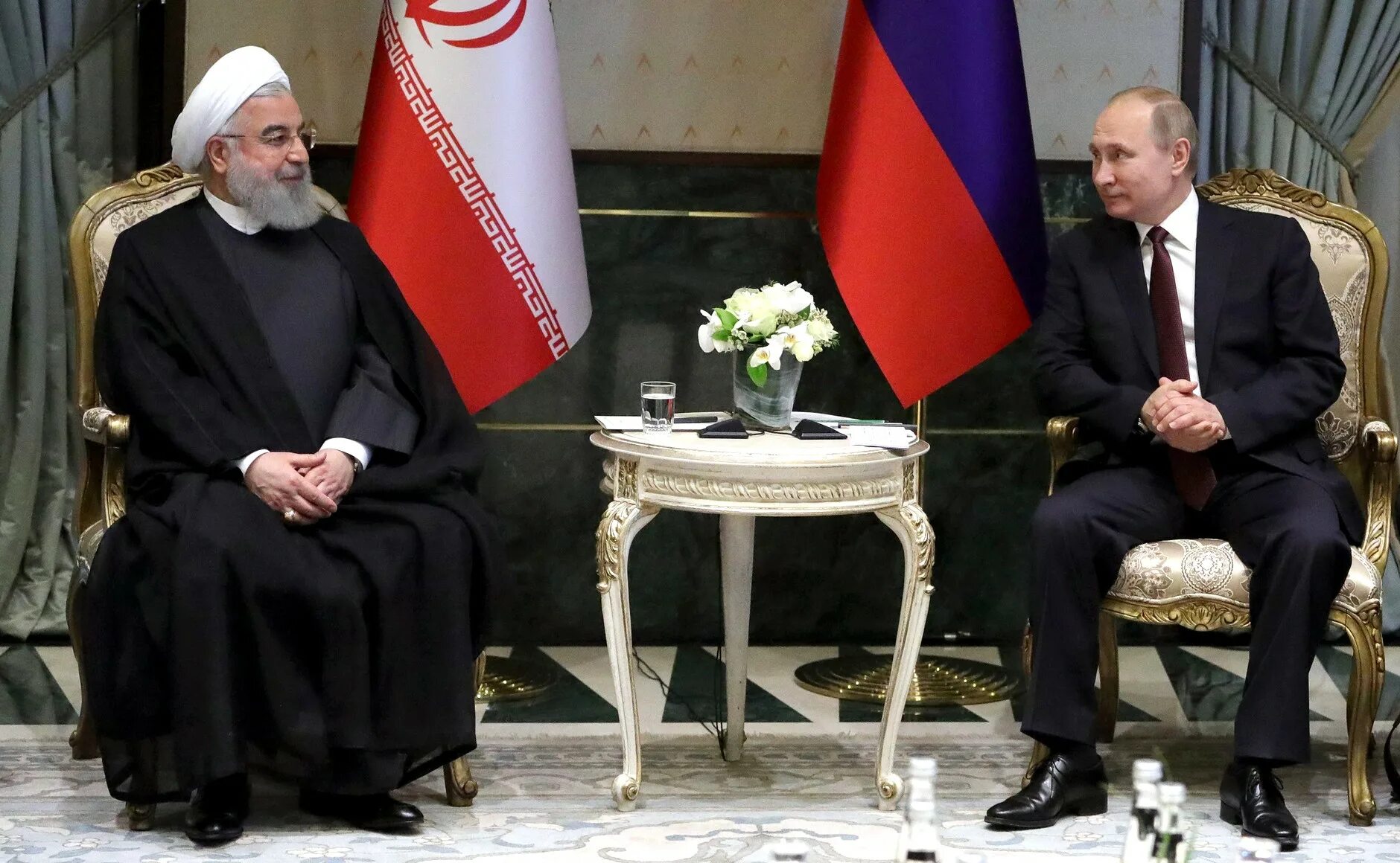Россия Иран. Переговоры России и Ирана. Встреча Путина и президента Ирана.
