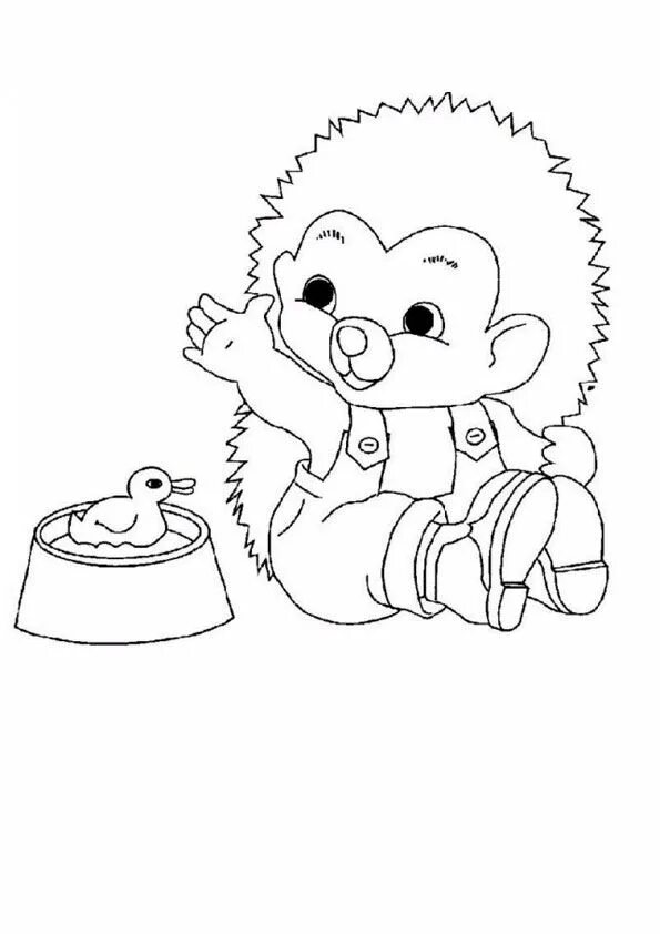 Dessin à colorier: Hérisson (Animaux) #8291 - Album de coloriages Coloriage héri