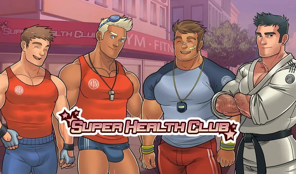 Super health. Super Health Club персонажи. Super Health Club игра. Яой бара игры. Super Health Club Yaoi.