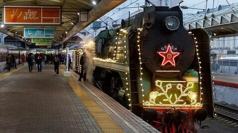 Поезд деда мороза в москве какой вокзал