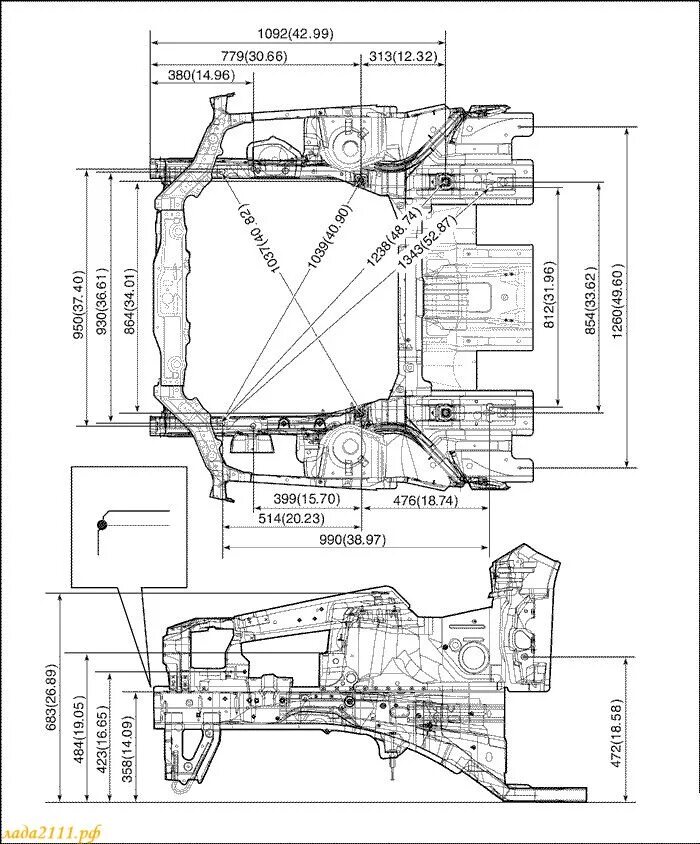 Геометрия кузова ваз. Геометрия моторного отсека ВАЗ 2110 седан. Контрольные точки моторного отсека ВАЗ 2170. Геометрические точки кузова ВАЗ 2110. Контрольные точки кузова ВАЗ 2110.