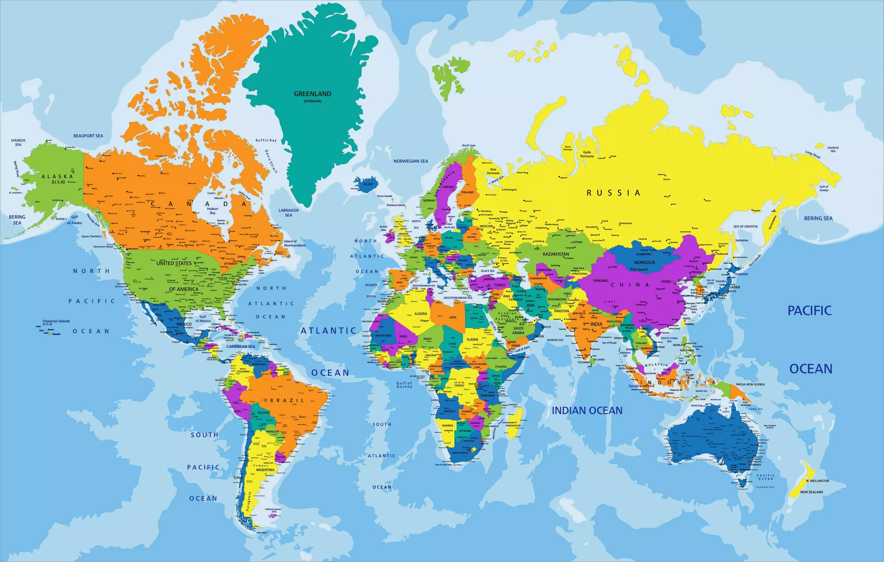 Мировая карта государств