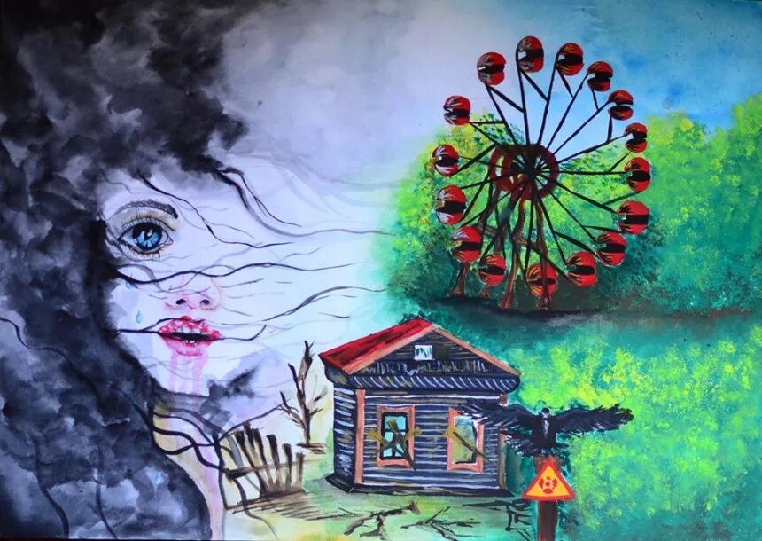 чернобыль глазами. конкурс рисунков чернобыль глазами детей. чернобыль глазами детей. чернобыльгдазами детей. чернобыльская аэс рисунок карандашом.