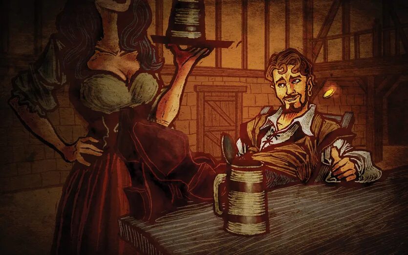 таверна средневековья. ведьмак 3 таверна. трактирщик для таверны днд. таверна лютика ведьмак. таверна фэнтези арт.
