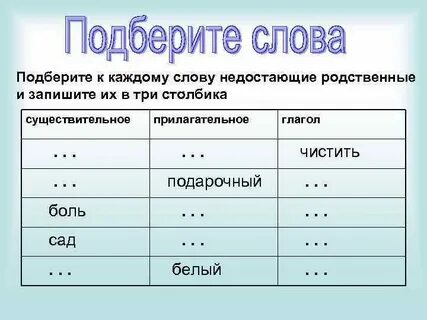Большое подобрать существительное