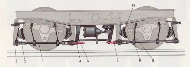 Рычажная передача электровоза. Тормозная рычажная передача вл10. Тормозная рычажная передача вл80с. Тормозная рычажная передача электровоза вл-10. Рычажная тормозная система вл10.