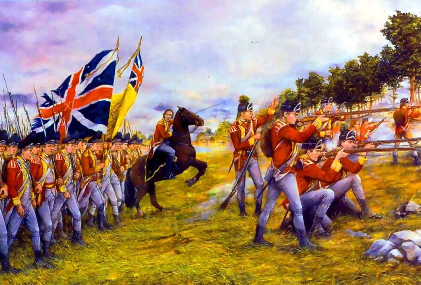 Войне за независимость США В 1783. Battle of york