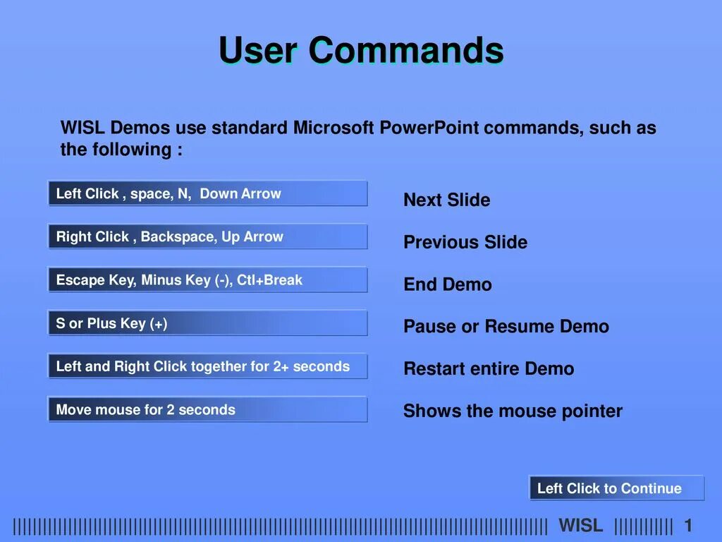 Commands фото. Downarrow в информатике. Demo Commands. Left click.