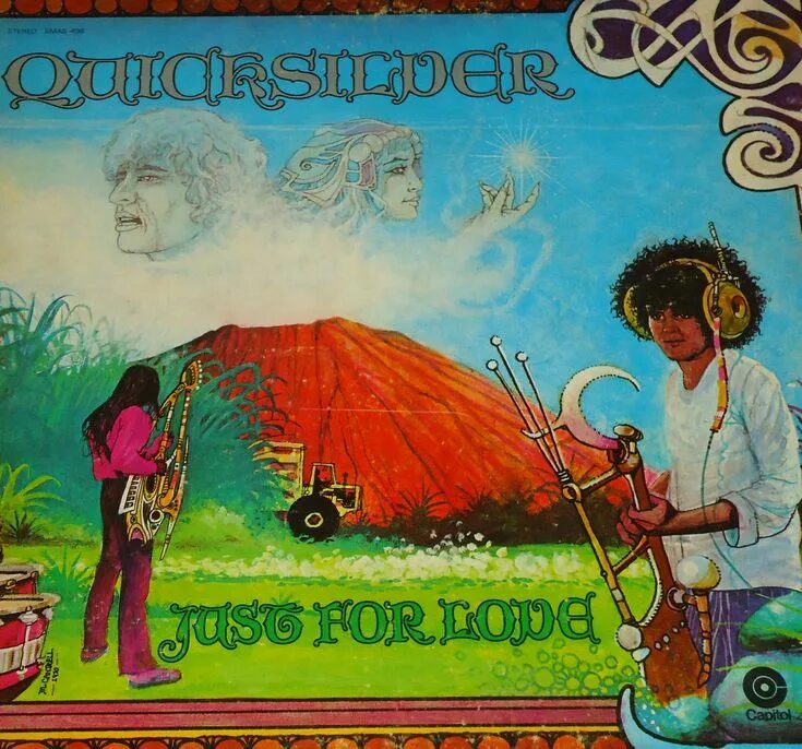 Quicksilver Messenger service - just for Love. Mercedes in LP Rock album Cover. LP Cover giants in the Streets Eastern Europe Art-Rock Band. Quicksilver messenger service