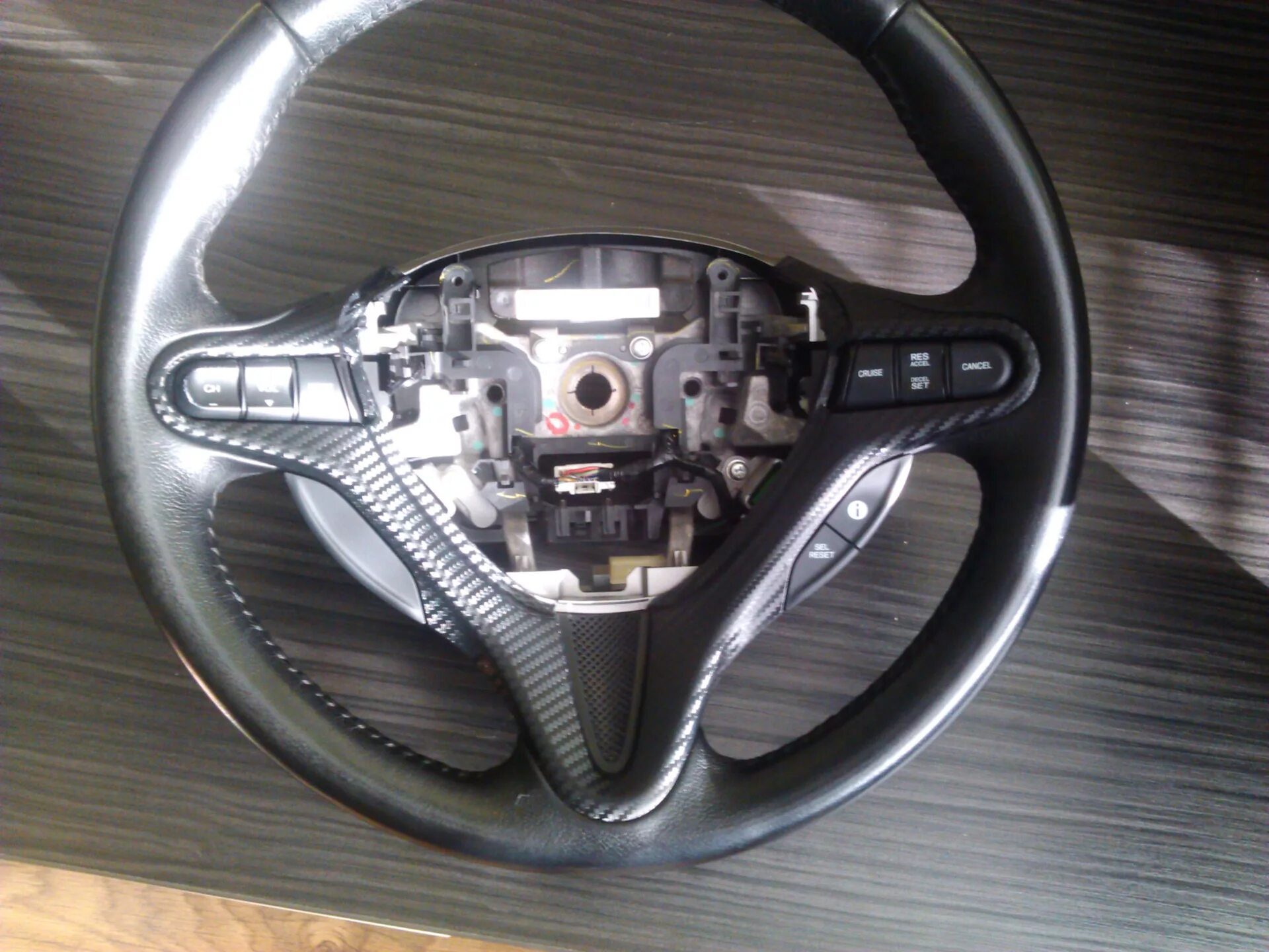 Разобрать рулевое колесо