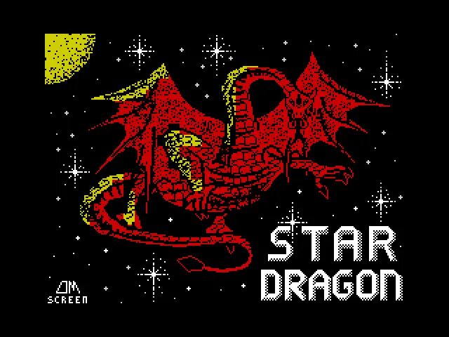 Caring star draco. ZX Spectrum игра про дракона. Звезда ZX. Спектрум игра Dragon Fire. Альфа дракона звезда.