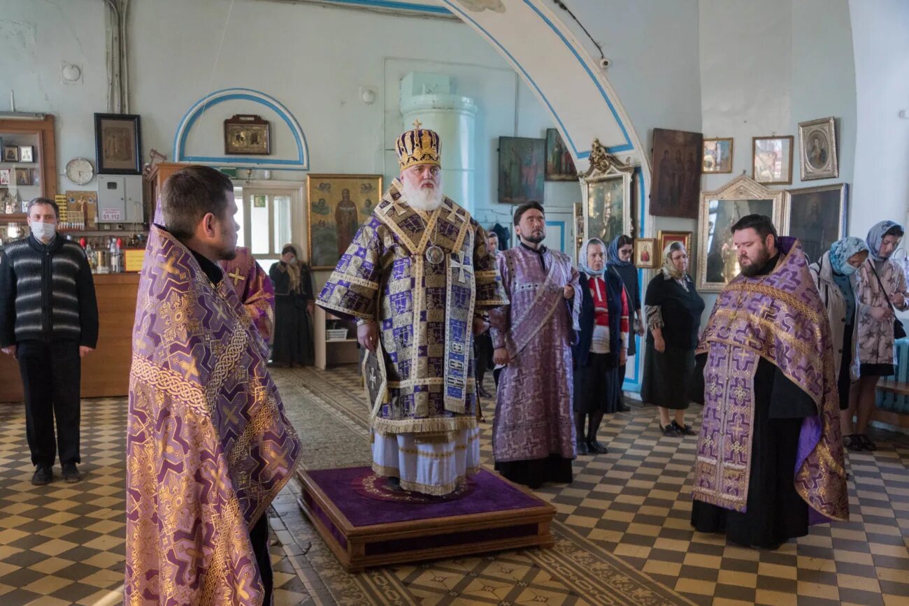 патриарх в сарапуле. служба по великому посту. таинство исповеди. богослужение сарапул.