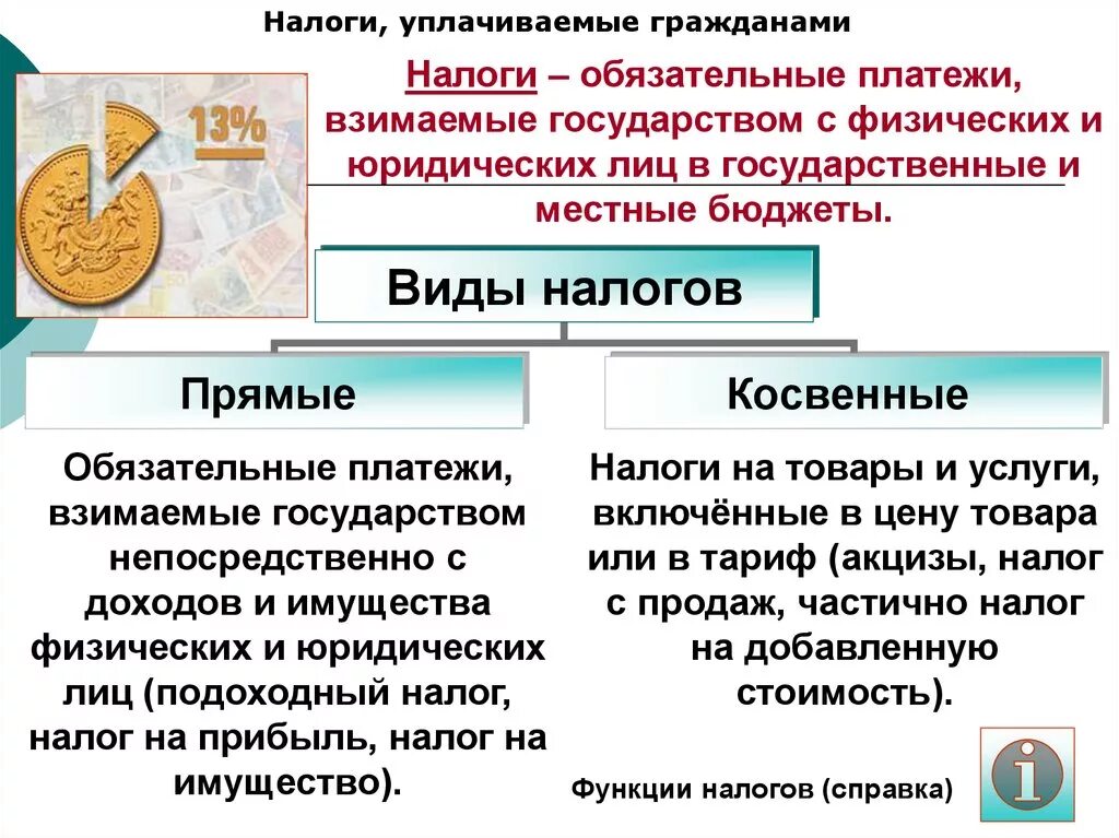 Налоги огэ обществознание 9. Налоги уплачиваемые гражданами. Налоги Обществознание. Прямые налоги граждан РФ. Налоги взимаемые с физических и юридических лиц.