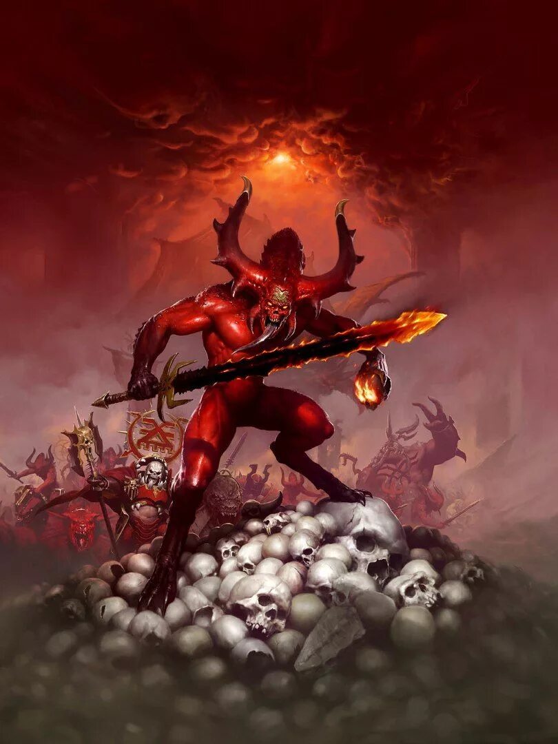 демоны вархаммер. демон принц кхорна. вархаммер 40000 демоны кхорна. вархаммер демоны хаоса. Warhammer 40000 демон принц кхорна.